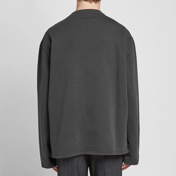 Our Legacy Bull Sweat Crewneck Sweatshirt Men’s size 48/M Relaxed Fit EUC - Picture 8 of 9